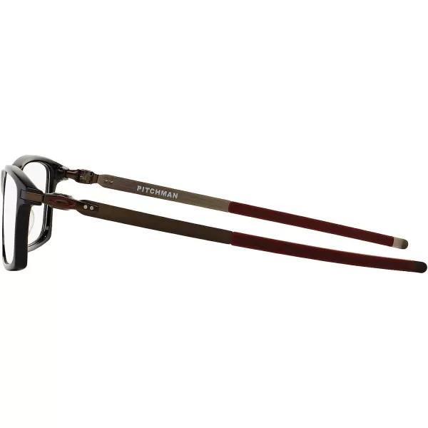 imageOakley Mens Ox8050 Pitchman Rectangular Prescription Eyeglass FramesPolished Black