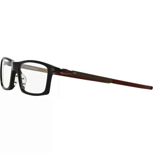 imageOakley Mens Ox8050 Pitchman Rectangular Prescription Eyeglass FramesPolished Black