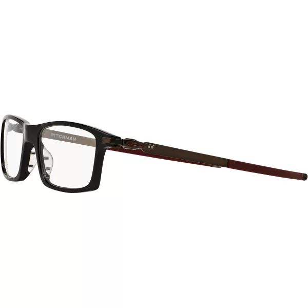 imageOakley Mens Ox8050 Pitchman Rectangular Prescription Eyeglass FramesPolished Black