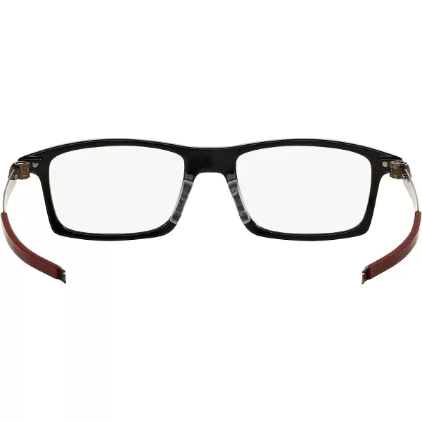 imageOakley Mens Ox8050 Pitchman Rectangular Prescription Eyeglass FramesPolished BlackDemo Lens