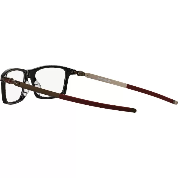 imageOakley Mens Ox8050 Pitchman Rectangular Prescription Eyeglass FramesPolished BlackDemo Lens