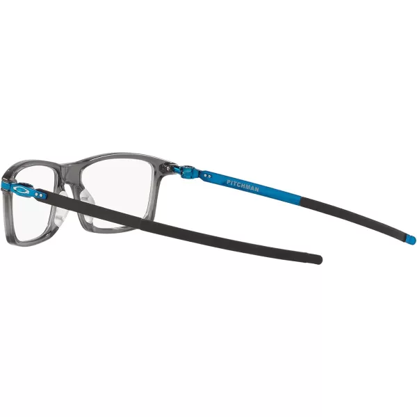 imageOakley Mens Ox8050 Pitchman Rectangular Prescription Eyeglass FramesPolished Grey SmokeDemo Lens