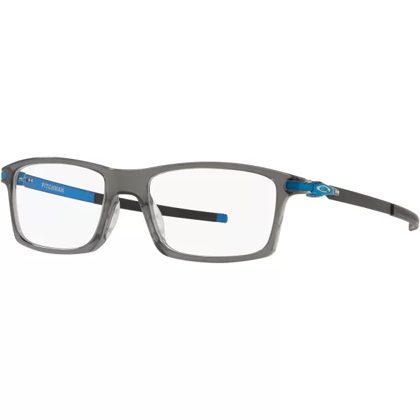 imageOakley Mens Ox8050 Pitchman Rectangular Prescription Eyeglass FramesPolished Grey SmokeDemo Lens