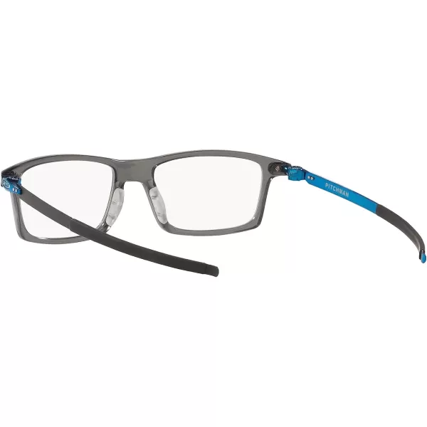 imageOakley Mens Ox8050 Pitchman Rectangular Prescription Eyeglass FramesPolished Grey SmokeDemo Lens