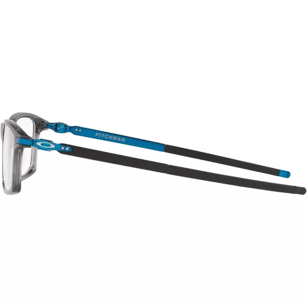 imageOakley Mens Ox8050 Pitchman Rectangular Prescription Eyeglass FramesPolished Grey SmokeDemo Lens