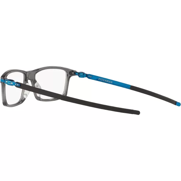 imageOakley Mens Ox8050 Pitchman Rectangular Prescription Eyeglass FramesPolished Grey SmokeDemo Lens
