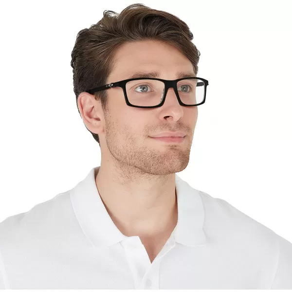 imageOakley Mens Ox8050 Pitchman Rectangular Prescription Eyeglass FramesSatin BlackDemo Lens