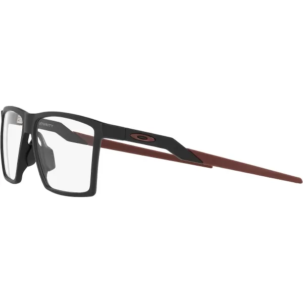 imageOakley Mens Ox8052 Futurity Square Prescription Eyewear FramesSatin Black With RedDemo Lens