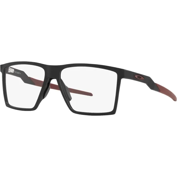 imageOakley Mens Ox8052 Futurity Square Prescription Eyewear FramesSatin Black With RedDemo Lens