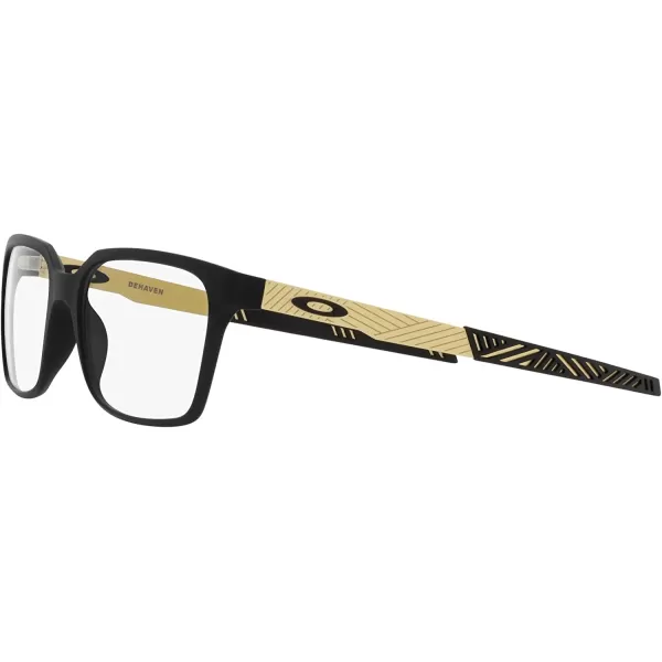 imageOakley Mens Ox8054 Dehaven Rectangular Prescription Eyewear FramesSatin Black With GoldDemo Lens