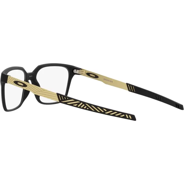 imageOakley Mens Ox8054 Dehaven Rectangular Prescription Eyewear FramesSatin Black With GoldDemo Lens