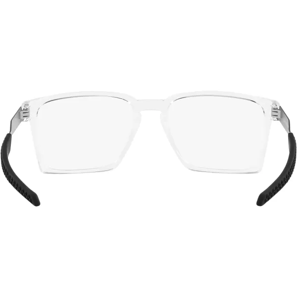 imageOakley Mens Ox8055 Exchange Rectangular Prescription Eyewear FramesPolished ClearDemo Lens