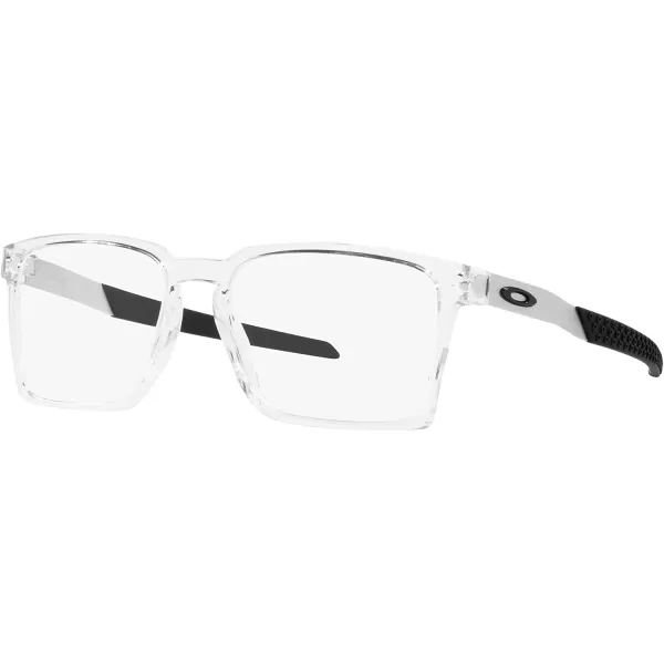 imageOakley Mens Ox8055 Exchange Rectangular Prescription Eyewear FramesPolished ClearDemo Lens