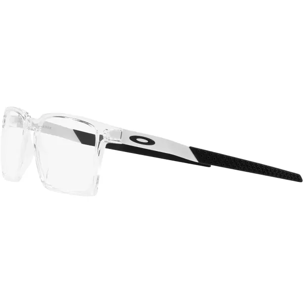 imageOakley Mens Ox8055 Exchange Rectangular Prescription Eyewear FramesPolished ClearDemo Lens