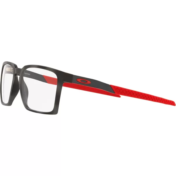 imageOakley Mens Ox8055 Exchange Rectangular Prescription Eyewear FramesSatin Black on RedDemo Lens