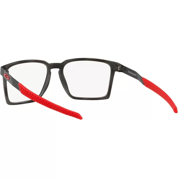imageOakley Mens Ox8055 Exchange Rectangular Prescription Eyewear FramesSatin Black on RedDemo Lens