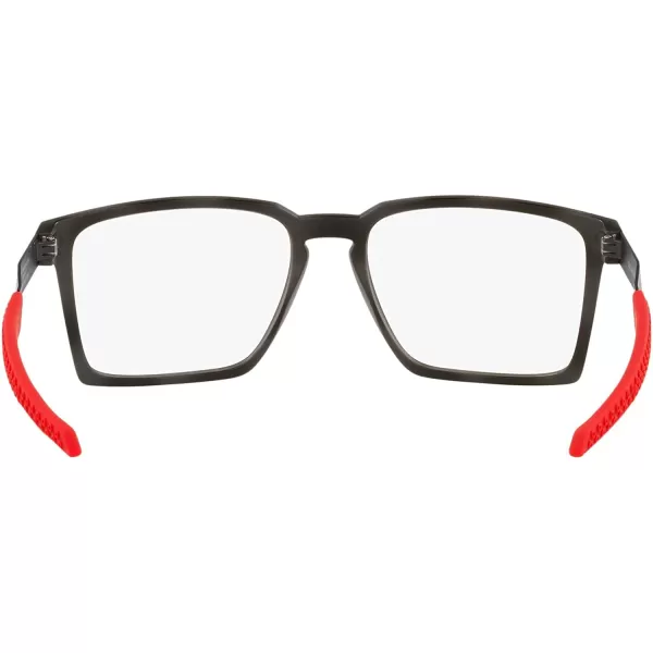 imageOakley Mens Ox8055 Exchange Rectangular Prescription Eyewear FramesSatin Black on RedDemo Lens