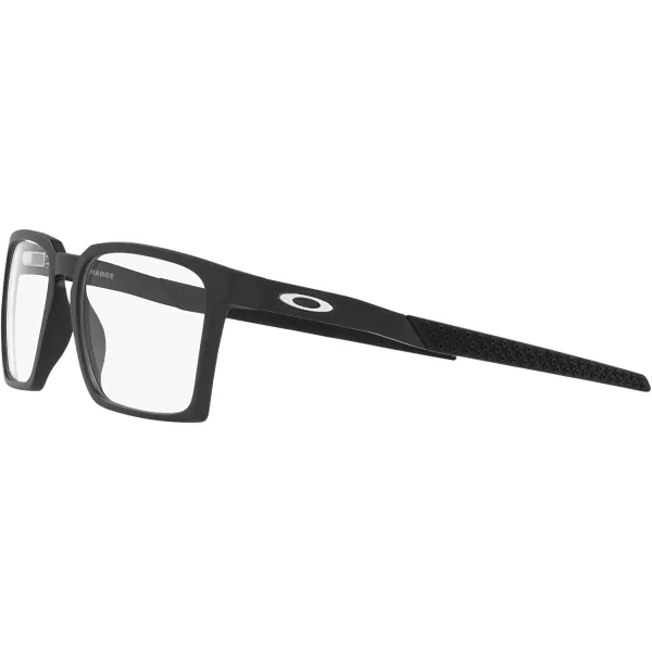 imageOakley Mens Ox8055 Exchange Rectangular Prescription Eyewear FramesSatin BlackDemo Lens