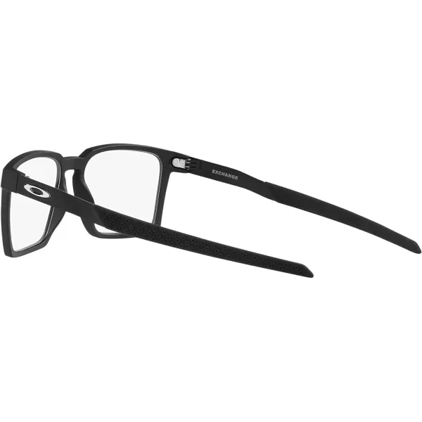 imageOakley Mens Ox8055 Exchange Rectangular Prescription Eyewear FramesSatin BlackDemo Lens