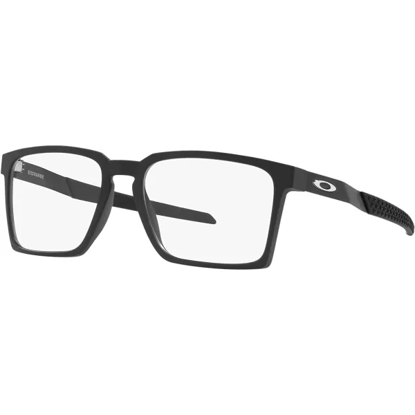imageOakley Mens Ox8055 Exchange Rectangular Prescription Eyewear FramesSatin BlackDemo Lens