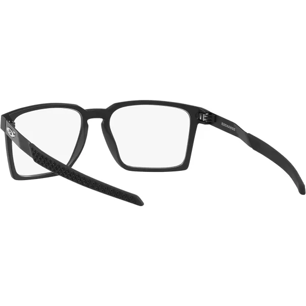 imageOakley Mens Ox8055 Exchange Rectangular Prescription Eyewear FramesSatin BlackDemo Lens