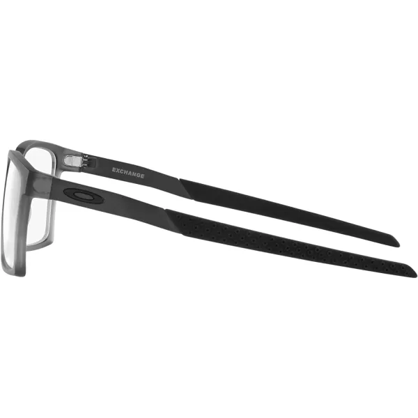 imageOakley Mens Ox8055 Exchange Rectangular Prescription Eyewear FramesSatin Grey SmokeDemo Lens