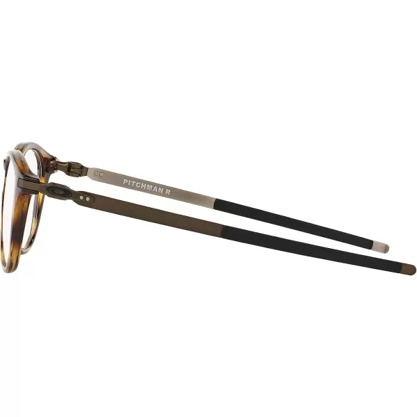 imageOakley Mens Ox8105 Pitchman R Round Prescription Eyewear FramesBrown TortoiseDemo Lens