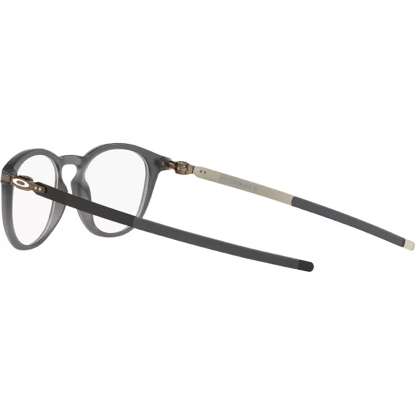 imageOakley Mens Ox8105 Pitchman R Round Prescription Eyewear FramesMatte Grey SmokeDemo Lens