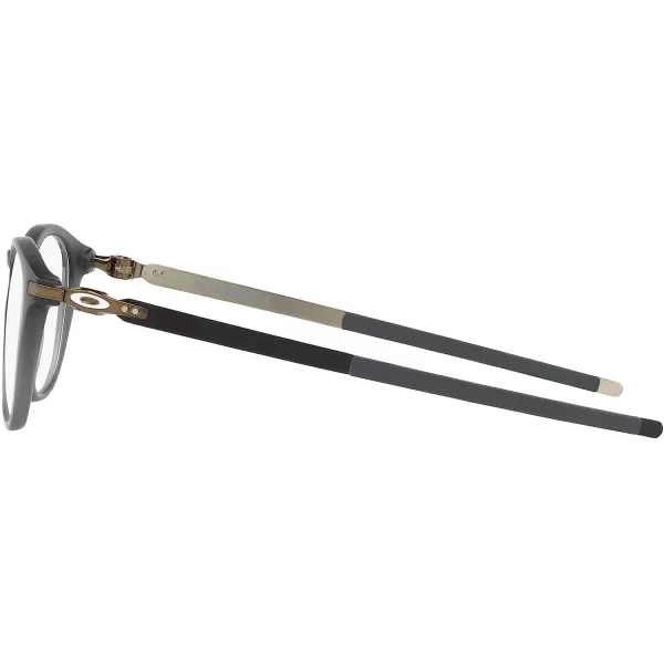 imageOakley Mens Ox8105 Pitchman R Round Prescription Eyewear FramesMatte Grey SmokeDemo Lens