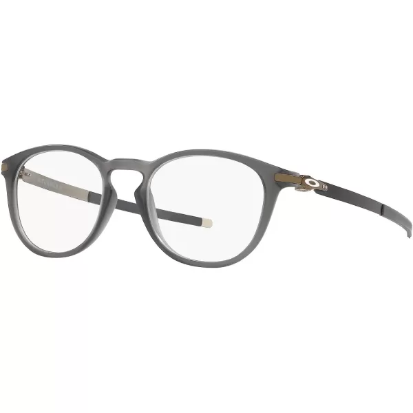 imageOakley Mens Ox8105 Pitchman R Round Prescription Eyewear FramesMatte Grey SmokeDemo Lens