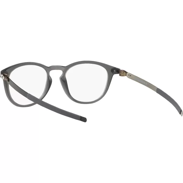 imageOakley Mens Ox8105 Pitchman R Round Prescription Eyewear FramesMatte Grey SmokeDemo Lens