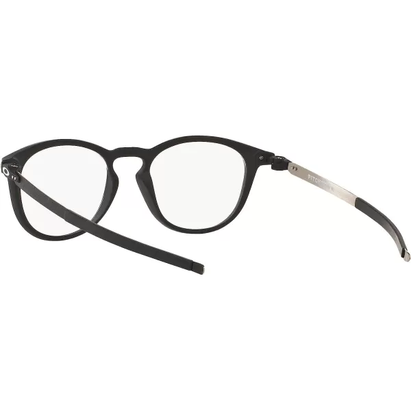 imageOakley Mens Ox8105 Pitchman R Round Prescription Eyewear FramesSatin BlackDemo Lens