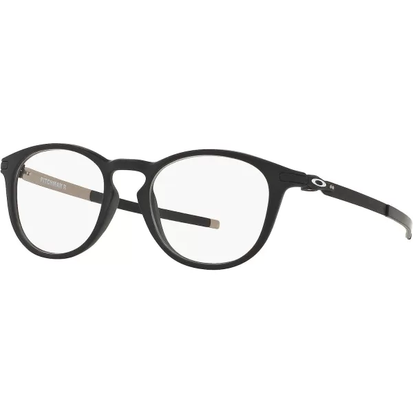 imageOakley Mens Ox8105 Pitchman R Round Prescription Eyewear FramesSatin BlackDemo Lens
