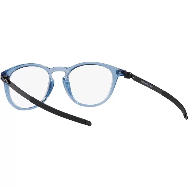 imageOakley Mens Ox8105 Pitchman R Round Prescription Eyewear FramesTransparent BlueDemo Lens