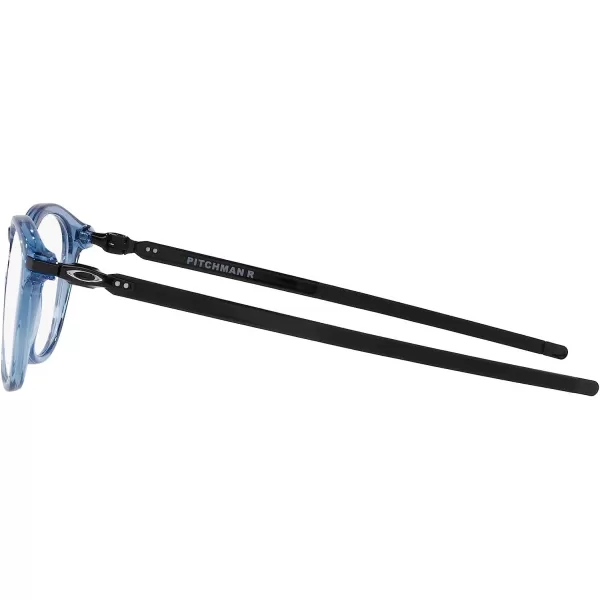 imageOakley Mens Ox8105 Pitchman R Round Prescription Eyewear FramesTransparent BlueDemo Lens