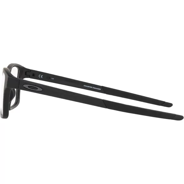 imageOakley Mens Ox8143 Chamfer Squared Prescription Eyeglass FramesSatin BlackDemo Lens