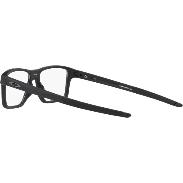 imageOakley Mens Ox8143 Chamfer Squared Prescription Eyeglass FramesSatin BlackDemo Lens