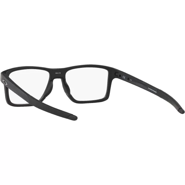 imageOakley Mens Ox8143 Chamfer Squared Prescription Eyeglass FramesSatin BlackDemo Lens