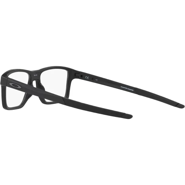imageOakley Mens Ox8143 Chamfer Squared Prescription Eyeglass FramesSatin BlackDemo Lens