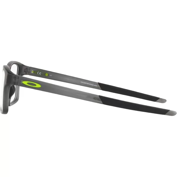 imageOakley Mens Ox8143 Chamfer Squared Prescription Eyeglass FramesSatin Grey SmokeDemo Lens