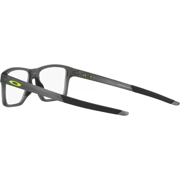 imageOakley Mens Ox8143 Chamfer Squared Prescription Eyeglass FramesSatin Grey SmokeDemo Lens