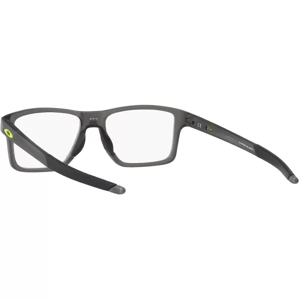 imageOakley Mens Ox8143 Chamfer Squared Prescription Eyeglass FramesSatin Grey SmokeDemo Lens