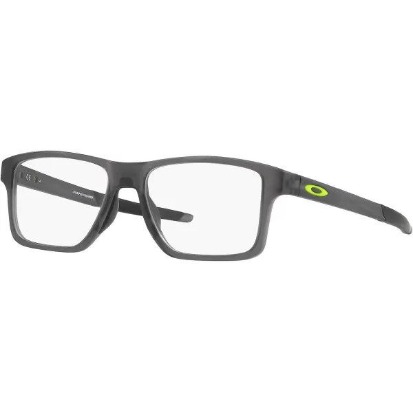 imageOakley Mens Ox8143 Chamfer Squared Prescription Eyeglass FramesSatin Grey SmokeDemo Lens