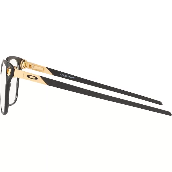 imageOakley Mens Ox8152 Apparition Square Prescription Eyeglass FramesSatin Black on Satin GoldDemo Lens