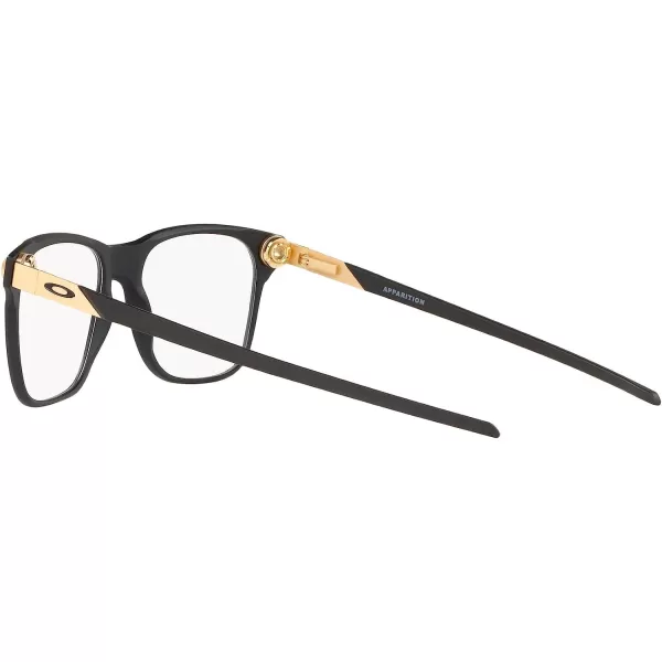 imageOakley Mens Ox8152 Apparition Square Prescription Eyeglass FramesSatin Black on Satin GoldDemo Lens