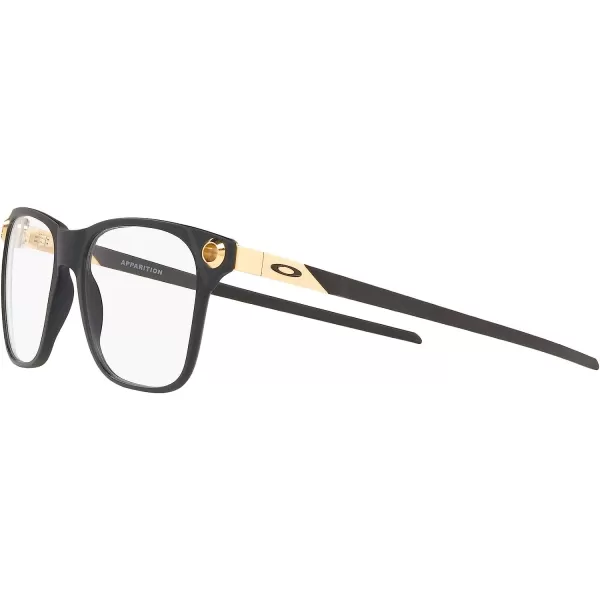 imageOakley Mens Ox8152 Apparition Square Prescription Eyeglass FramesSatin Black on Satin GoldDemo Lens