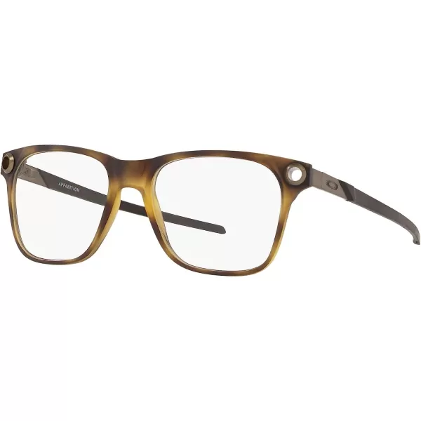imageOakley Mens Ox8152 Apparition Square Prescription Eyeglass FramesSatin Brown TortoiseDemo Lens