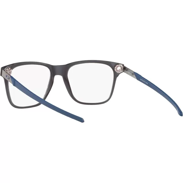 imageOakley Mens Ox8152 Apparition Square Prescription Eyeglass FramesSatin Grey Smoke on GunmetalDemo Lens