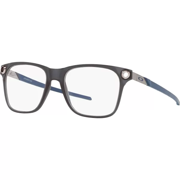 imageOakley Mens Ox8152 Apparition Square Prescription Eyeglass FramesSatin Grey Smoke on GunmetalDemo Lens