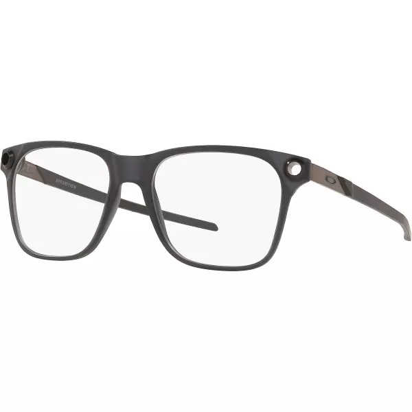 imageOakley Mens Ox8152 Apparition Square Prescription Eyeglass FramesSatin Grey Smoke on PewterDemo Lens